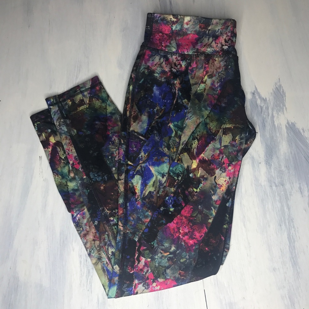 Danskin Multicolor Printed Leggings small